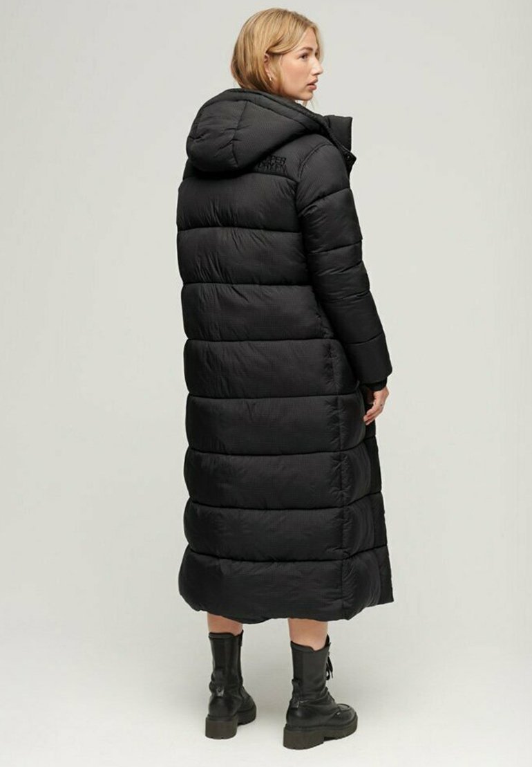 Superdry & Co STOP LINE PUFFER - Abrigo de invierno - football black grid