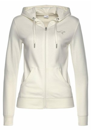 Zip-up sweatshirt - weiß