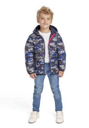 HOODED PADDED PUFFER - Overgangsjakke - blue