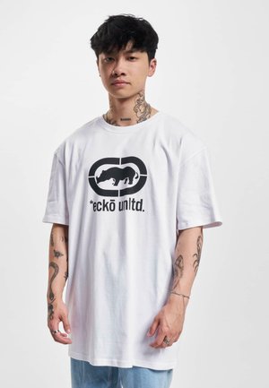 ecko unltd. JOHNRHINO - Marškinėliai su spaudiniu - white