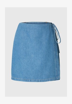 Selected, Fustă în formă de A - medium blue denim
