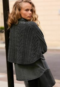 Next LAYER CABLE  - Džemper - grey charcoal