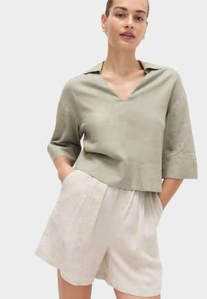 Marks & Spencer, COLLARED POPOVER - Bluse - light khaki