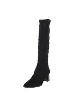 Bottes Peter Kaiser Noires - Taille 38.5 - Talons 9 Cm - Nubuck Et Cuir Vernis - Vintage