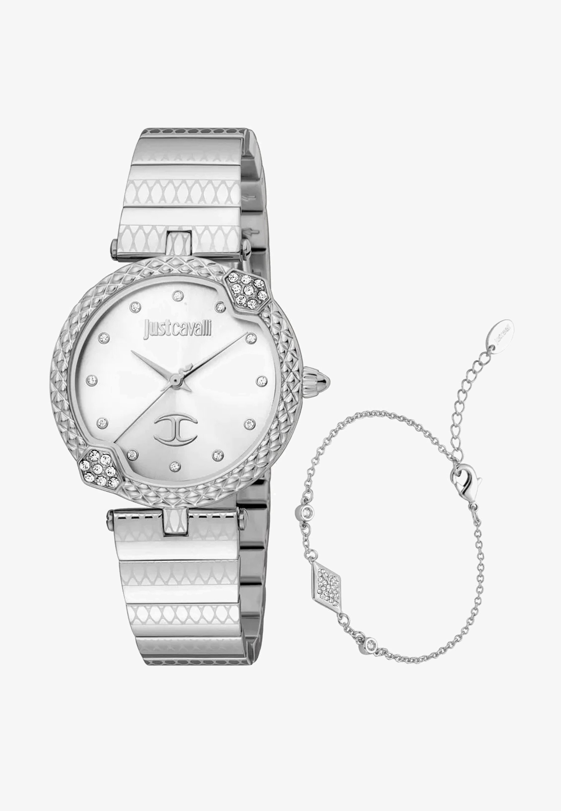Just Cavalli SET NOBILE - Orologio - silver-coloured/argentato Just Cavalli SET NOBILE - Orologio - silver-coloured/argentato