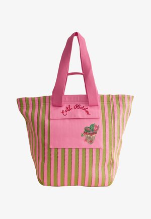 Cath Kidston, STRIPE LARGE MARKET TOTE BAG - Veľká kabelka - green