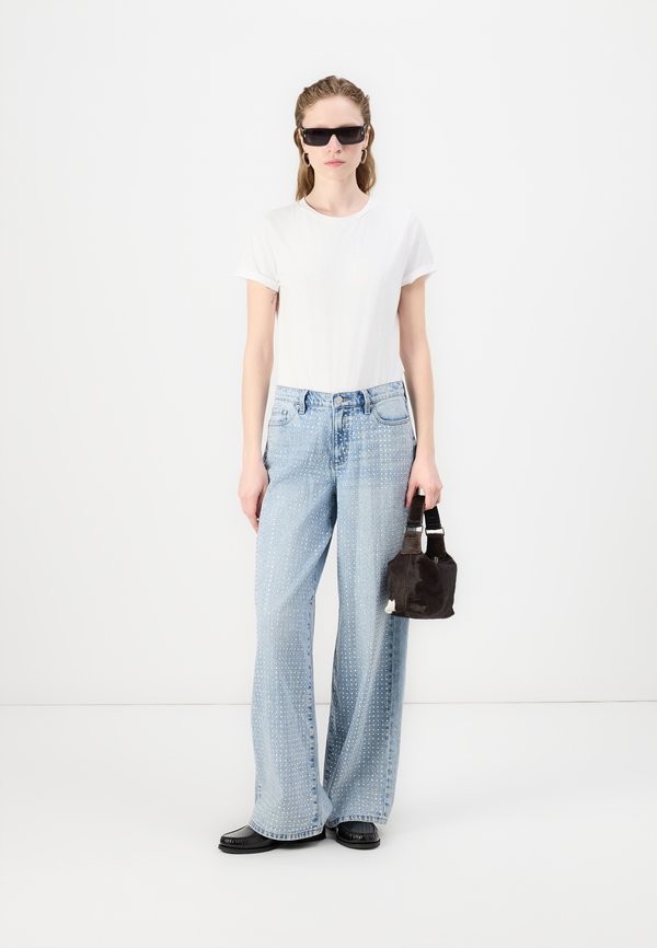 HIGH RISE RHINESTUD EMBELLISHED WIDE LEG - Wide Leg - lake3