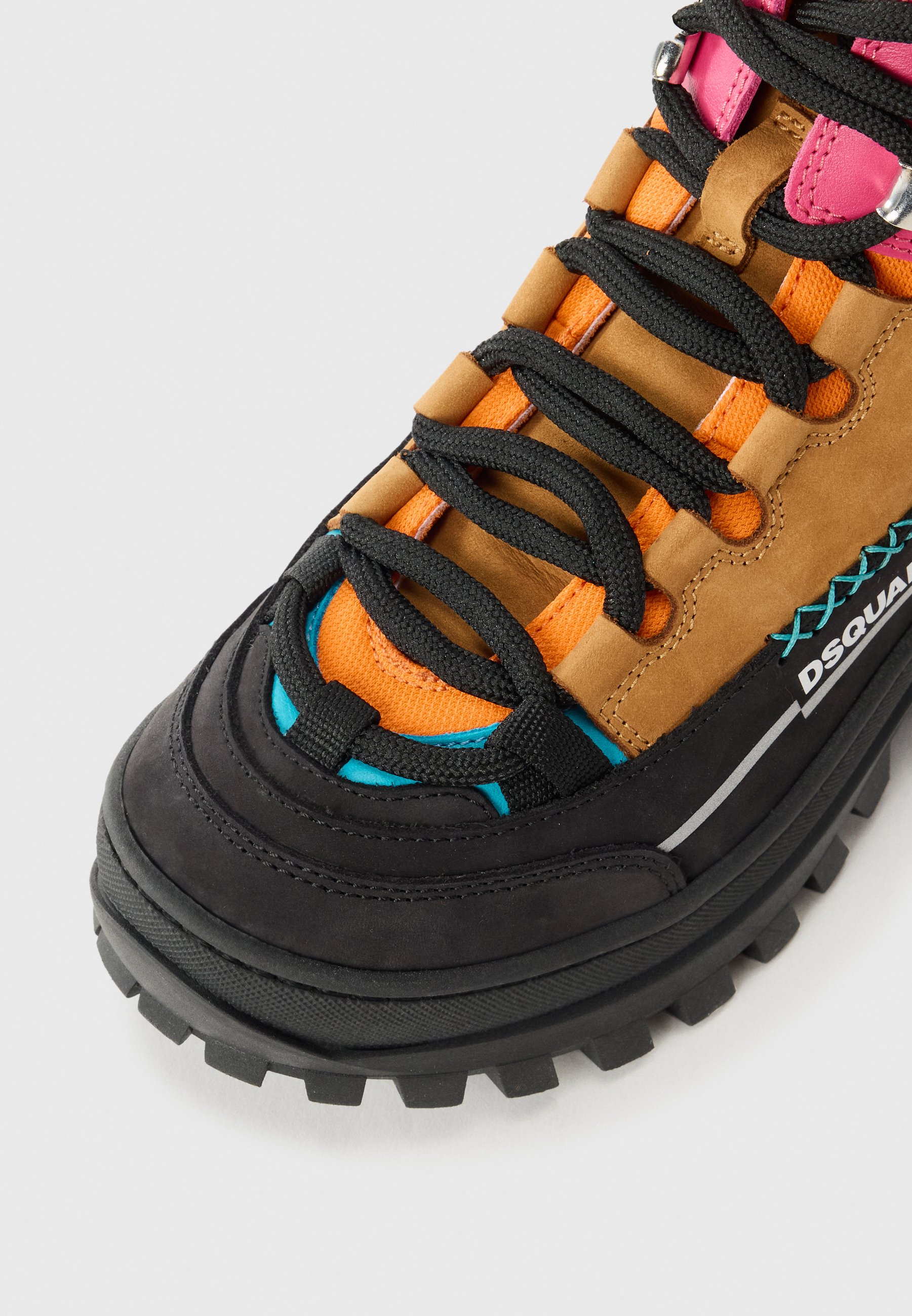 dsquared2 トレッキングシューズ43 Dsquared2 UNISEX - Botine clasice - black/tan/neon pink/orange
