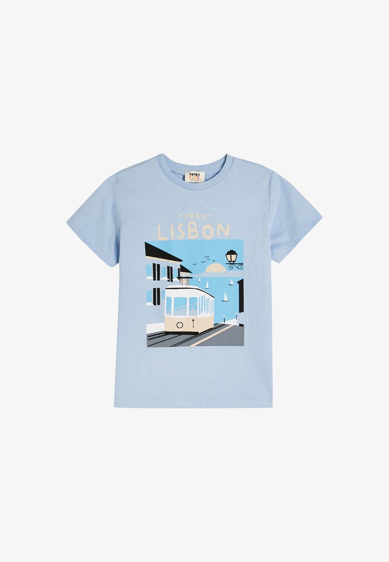 Koton LISBON CITY SHORT SLEEVE - T-shirts print - blue