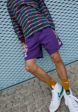 Mitchell & Ness NBA LOS ANGELES LAKERS TEAM HERITAGE SHORT - Vereinsmannschaften - purple