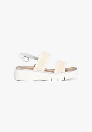 CAFèNOIR Sandali con plateau - white nude