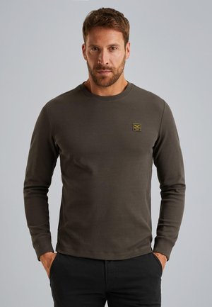 MIT LANGEN ÄRMELN - Top s dlouhým rukávem - dark grey