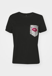 ONLNINKA LIFE TEE POCKET BOX - T-shirt imprimé - black