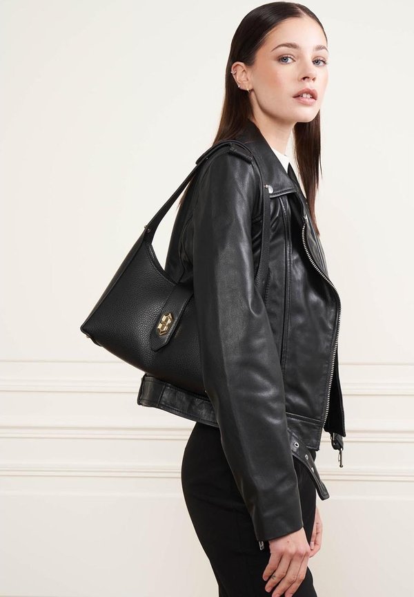 TOP DOUBLE - Handtasche - noir in nude