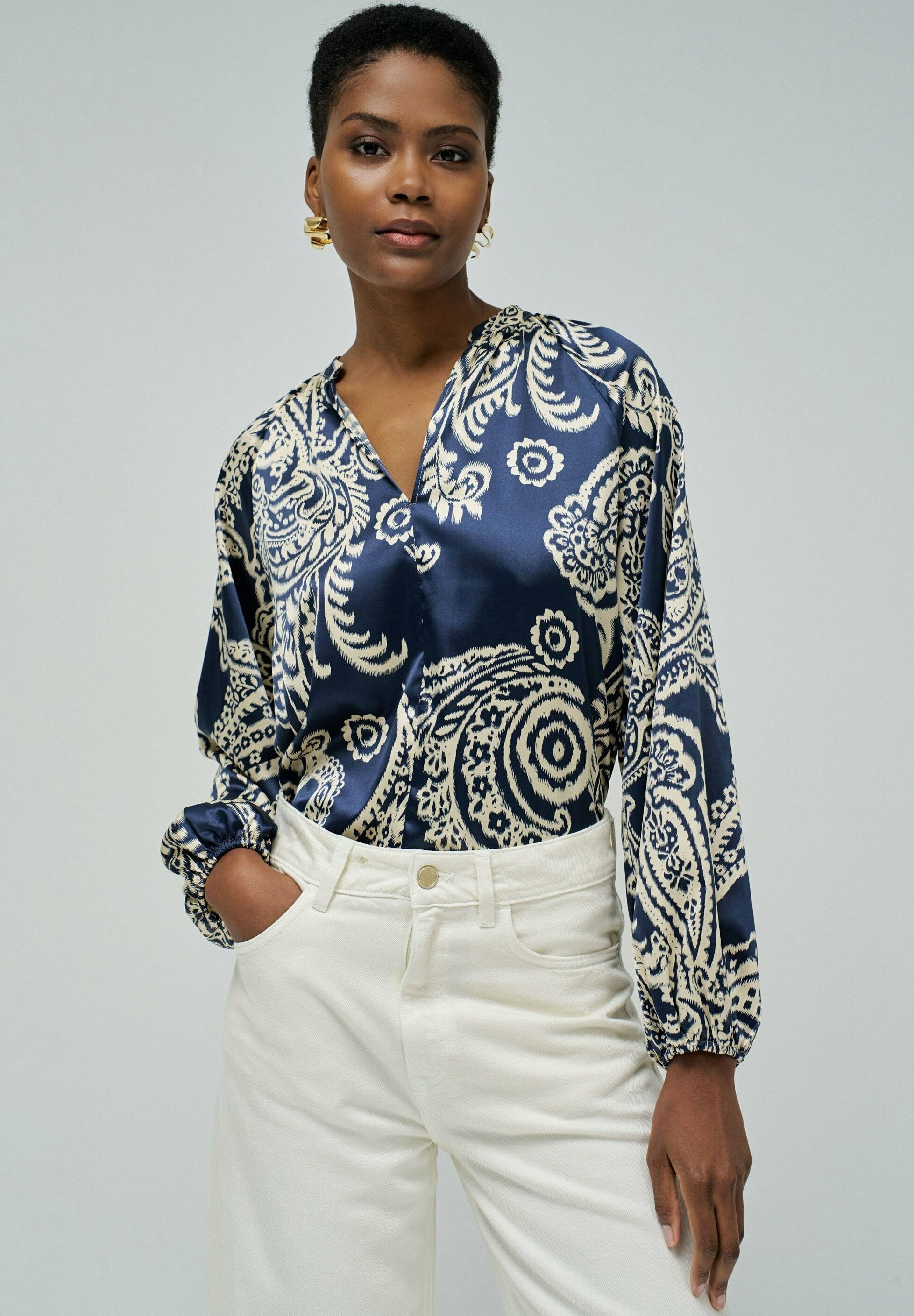 Salsa Jeans Blusa blau/azul