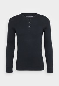 LONG SLEEVE HENLEY - Haut de pyjama - black