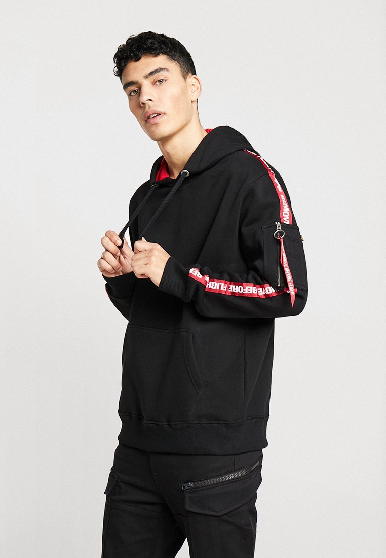 alpha industries tape hoodie