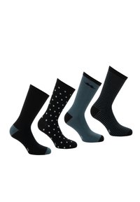 Non sélectionné, noir pois gris rayé