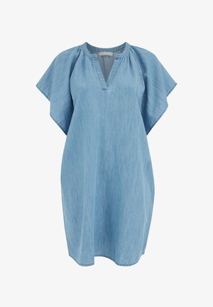 WE Fashion, BLUE RIDGE CURVE - Jeanskleid - light blue