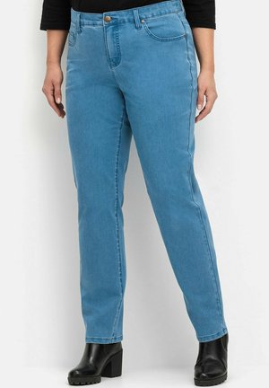 Sheego, Jeans Straight Leg - blue denim
