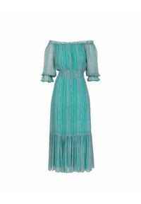 DOLORES PROMESAS ESCOTE BARCO RAYAS CAMPESINA Vestido informal