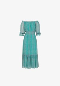 DOLORES PROMESAS ESCOTE BARCO RAYAS CAMPESINA Vestido informal