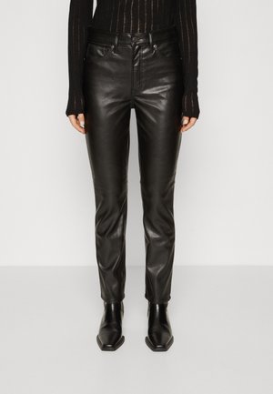 VINTAGE SLIM - Trousers - black