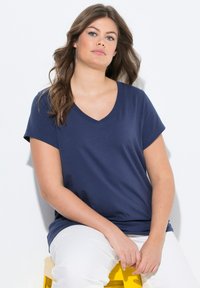 LAURASØN Jednoduché tričko - navy blue