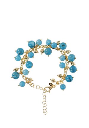 CAPRI FACETED NATURAL - Armband - turquoise