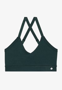 ESSENTIAL MEDIUM SUPPORT SPORTS BRA WITH ADJUSTABLE CROSS BACK - Urheiluliivit: keskitason tuki - dark green