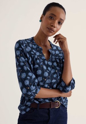 Seasalt Cornwall, SEASALT CORNWALL LITTLE SUN TOP - Long sleeved top - navy - dried proteas maritime