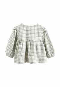 Next WIDE LEG SET - REGULAR FIT - Tygbyxor - white grid print