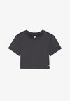 ESSENTIAL QUICK DRY  CROPPED SHORT SLEEVE T-SHIRT - T-shirts - dark grey