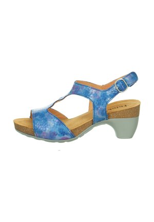 Platform sandals - denim