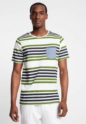 PKTGMS TWIN STRIPE TEE - Print T-shirt - garden green