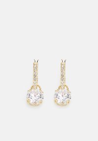 STILLA DROP EARRINGS ROUND CUT - Kõrvarõngad - gold-coloured