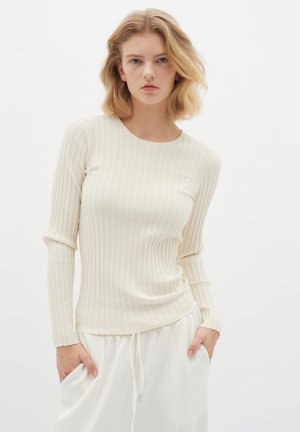 Strickpullover - whisper white