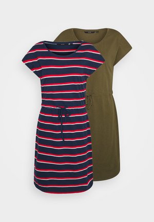 VMAPRIL SHORT DRESS 2 PACK - Sukienka z dżerseju - ivy green/navy blazer kathy