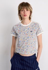 adidas Originals - LIBERTY CALI  - Print T-shirt - off white/semi lucid red Thumbnail Image 1