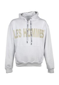 LES HOMMES Felpa con cappuccio - white