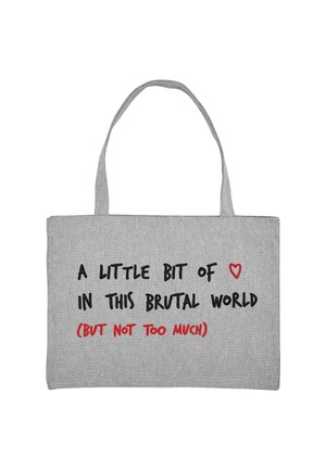 BRUTAL EMBROIDERY SHOPPING - Shopping Bag - mottled grey