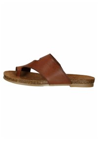T-bar sandals - kastanie