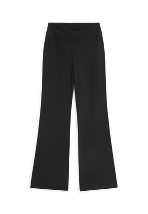 ARKET, ARKET CROPPED FLARED LEGGINGS - Pantalon classique - black