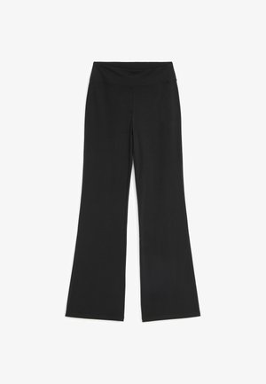 ARKET, ARKET CROPPED FLARED LEGGINGS - Broek - black