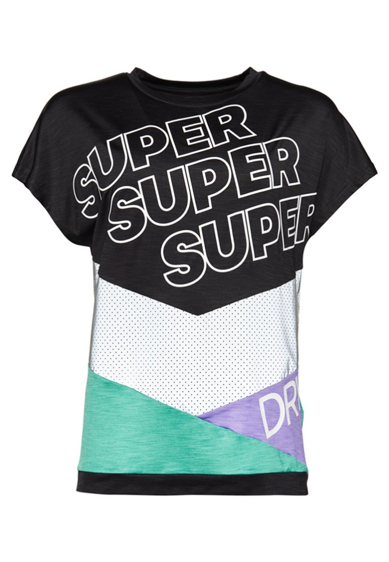 Superdry & Co T-shirt print zwart