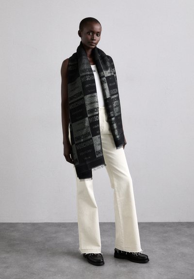 MOSCHINO SCARF - Scarf - black/white