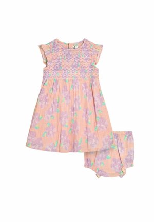 REGULAR FIT - FLORAL SMOCKED SET - Vestido informal - coral pink tropical