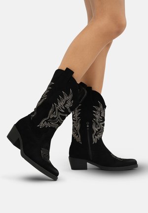 Cowboy-/Bikerlaarzen - schwarz