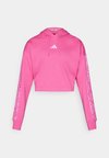 ESSENTIALS 3 STRIPES PRINT - Hoodie - semi lucid fuchsia