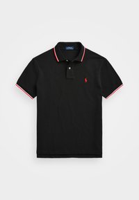 CUSTOM SLIM FIT MESH POLO SHIRT - Polo - black